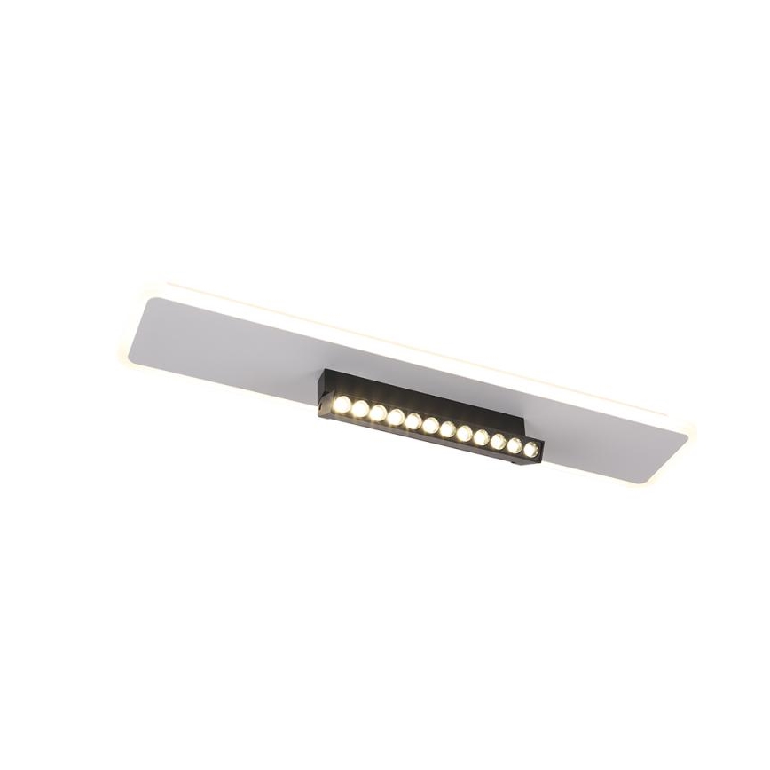 LED Димируем плафон LED/42W/230V 3000-6500K бял + дистанционно управление
