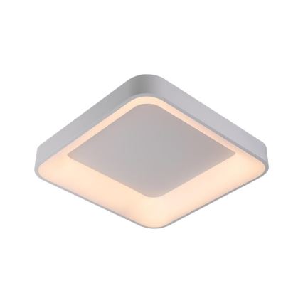 LED Димируем плафон LED/45W/230V 3000-6500K бял + дистанционно управление