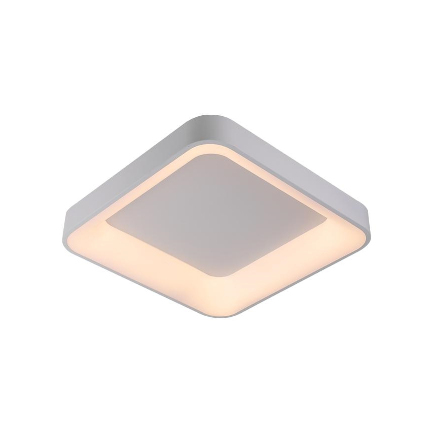 LED Димируем плафон LED/45W/230V 3000-6500K бял + дистанционно управление