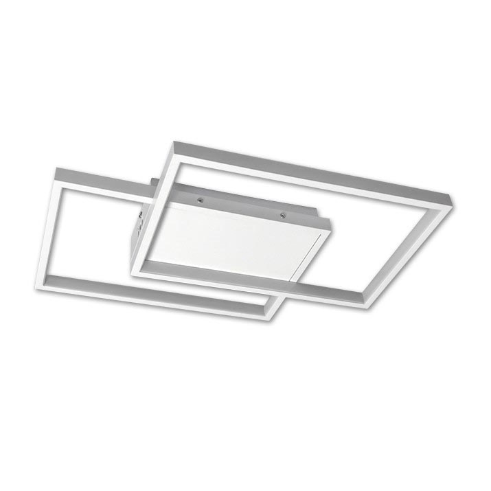 LED Димируем плафон LED/45W/230V 3000-6500K бял + дистанционно управление