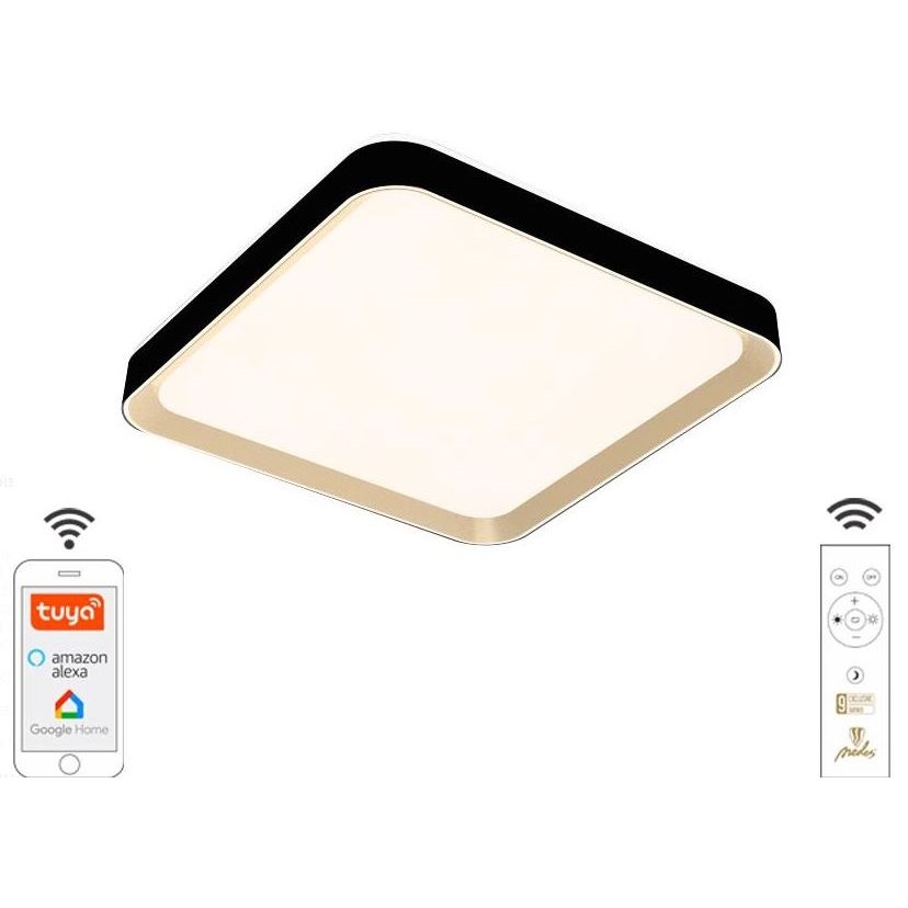 LED Димируем плафон LED/48W/230V 2700-6500K Wi-Fi Tuya + дистанционно управление