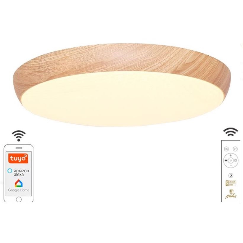 LED Димируем плафон LED/48W/230V 2700-6500K Wi-Fi Tuya + дистанционно управление
