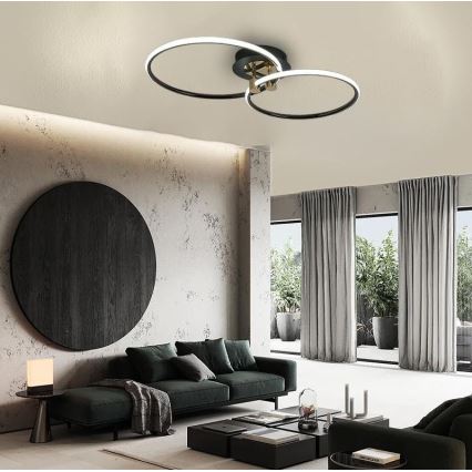 LED Димируем плафон LED/48W/230V 3000-6500K + дистанционно управление