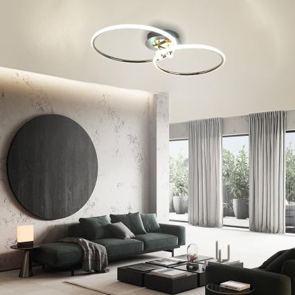 LED Димируем плафон LED/48W/230V 3000-6500K + дистанционно управление