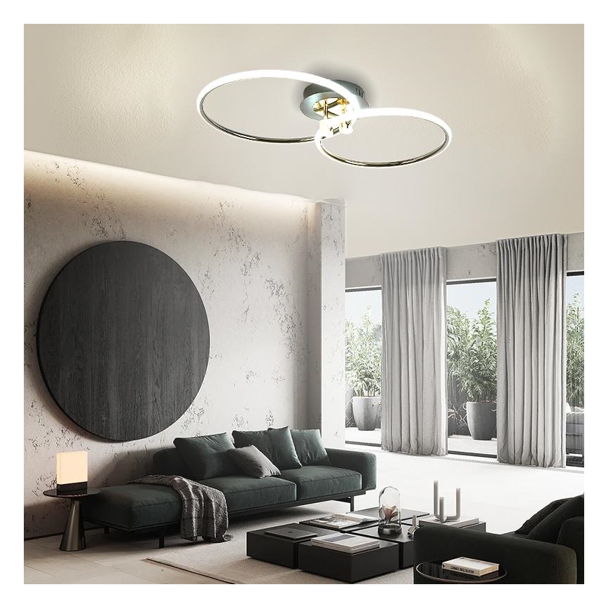 LED Димируем плафон LED/48W/230V 3000-6500K + дистанционно управление