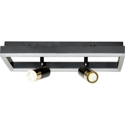 LED Димируем плафон LED/50W/230V 3000-6500K черен + дистанционно управление