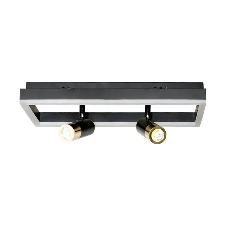 LED Димируем плафон LED/50W/230V 3000-6500K черен + дистанционно управление