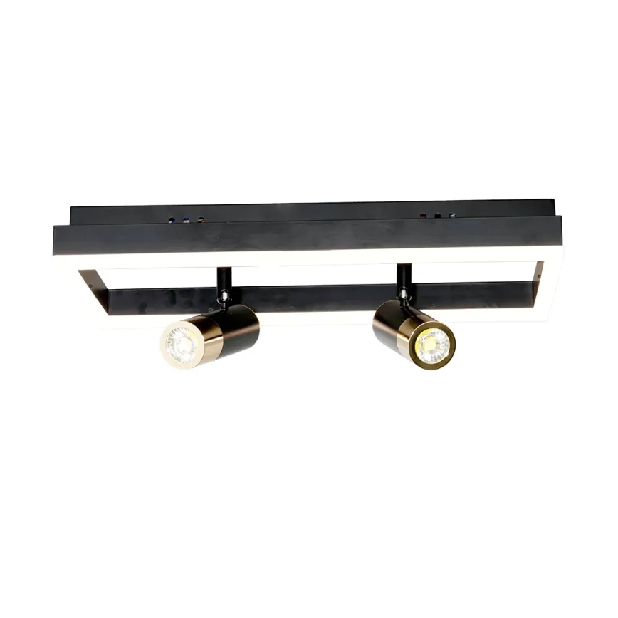 LED Димируем плафон LED/50W/230V 3000-6500K черен + дистанционно управление