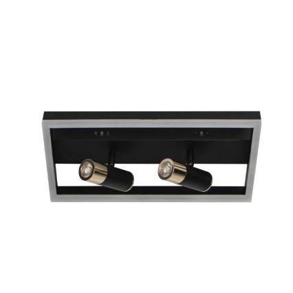 LED Димируем плафон LED/50W/230V 3000-6500K черен + дистанционно управление