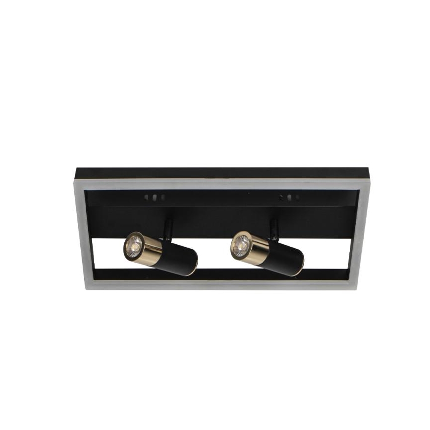 LED Димируем плафон LED/50W/230V 3000-6500K черен + дистанционно управление