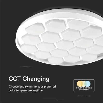 LED Димируем плафон LED/60W/230V 3000/4000/6500K + дистанционно управление