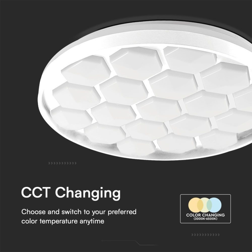 LED Димируем плафон LED/60W/230V 3000/4000/6500K + дистанционно управление