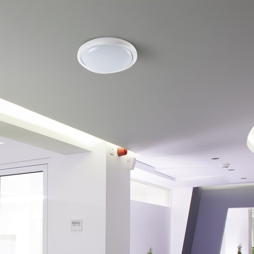 LED Димируем плафон LED/60W/230V 3000-6500K 49,2 см бял + дистанционно управление