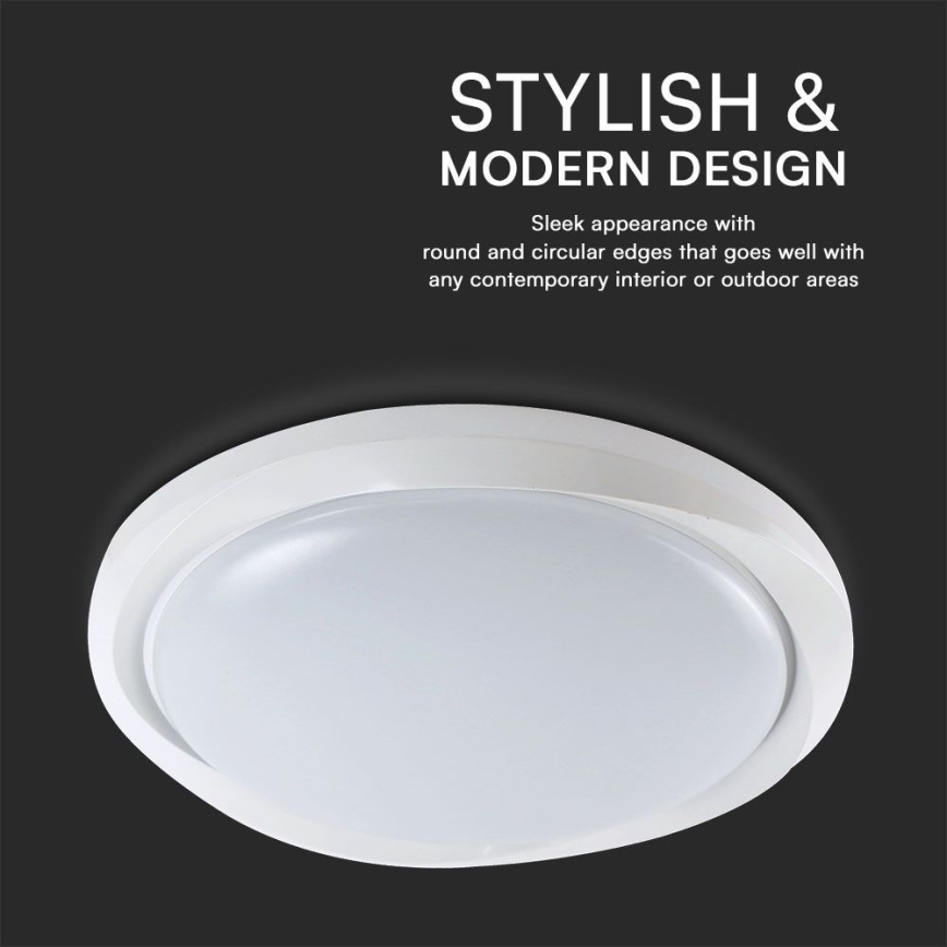 LED Димируем плафон LED/60W/230V 3000-6500K 49,2 см бял + дистанционно управление