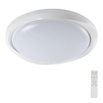 LED Димируем плафон LED/60W/230V 3000-6500K 49,2 см бял + дистанционно управление
