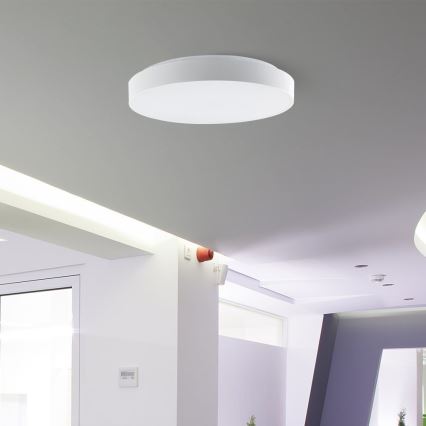 LED Димируем плафон LED/60W/230V 3000-6500K 49,5 см бял + дистанционно управление