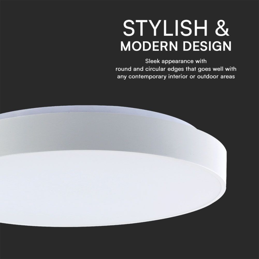LED Димируем плафон LED/60W/230V 3000-6500K 49,5 см бял + дистанционно управление