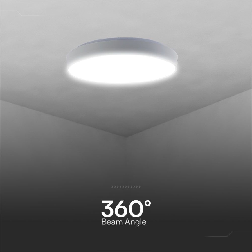 LED Димируем плафон LED/60W/230V 3000-6500K 49,5 см бял + дистанционно управление