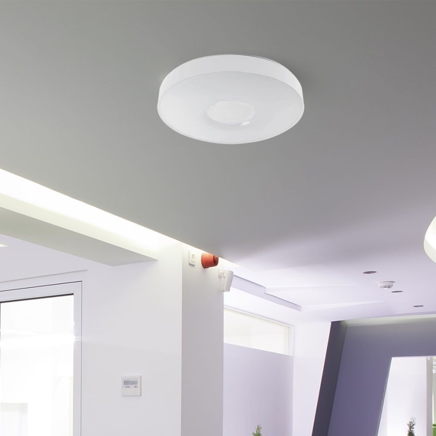 LED Димируем плафон LED/60W/230V 3000-6500K 49,5 см бял + дистанционно управление