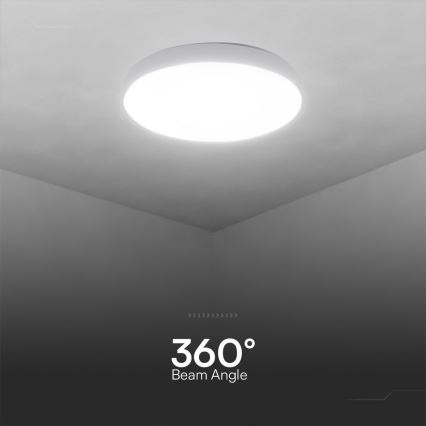 LED Димируем плафон LED/60W/230V 3000-6500K 49,5 см бял + дистанционно управление