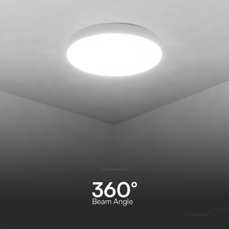 LED Димируем плафон LED/60W/230V 3000-6500K 49,5 см бял + дистанционно управление