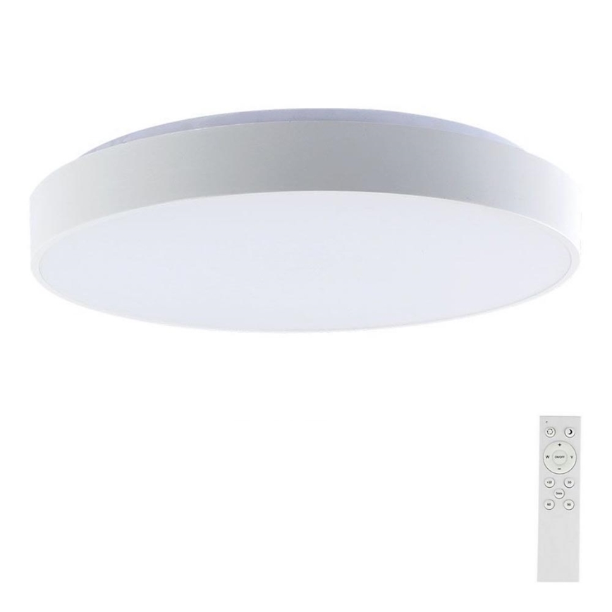 LED Димируем плафон LED/60W/230V 3000-6500K 49,5 см бял + дистанционно управление