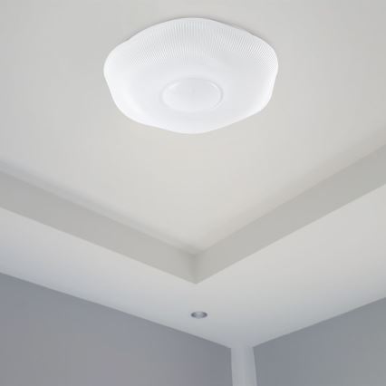 LED Димируем плафон LED/60W/230V 3000-6500K 50 см бял + дистанционно управление