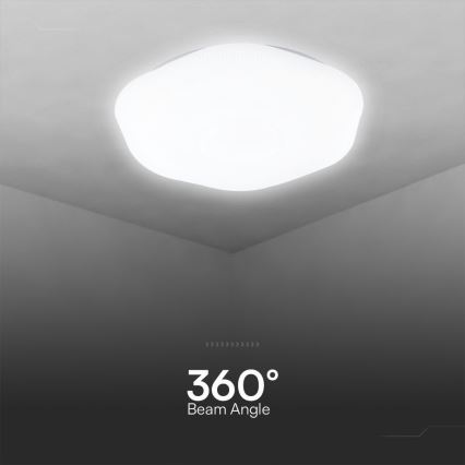 LED Димируем плафон LED/60W/230V 3000-6500K 50 см бял + дистанционно управление
