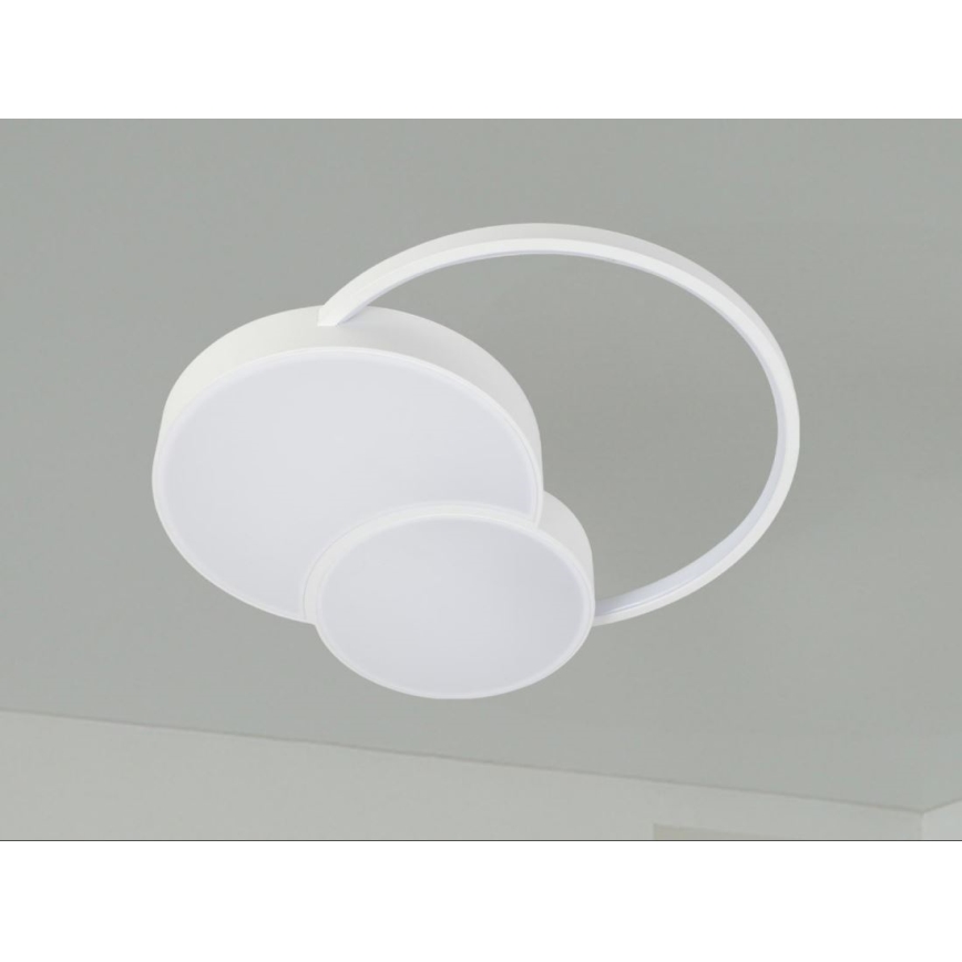 LED Димируем плафон LED/60W/230V 3000-6500K бял + дистанционно управление