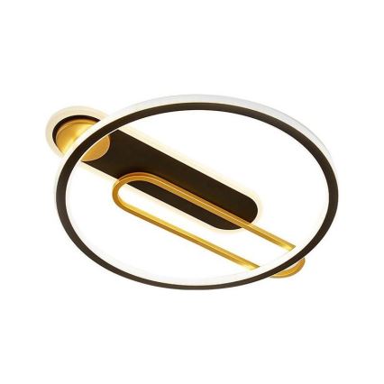 LED Димируем плафон LED/60W/230V 3000-6500K черен + дистанционно управление