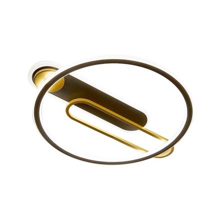 LED Димируем плафон LED/60W/230V 3000-6500K черен + дистанционно управление