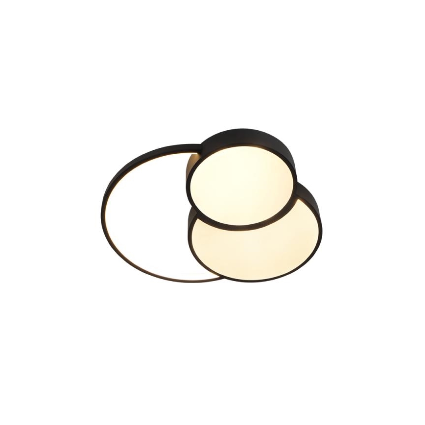 LED Димируем плафон LED/60W/230V 3000-6500K черен + дистанционно управление