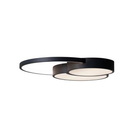 LED Димируем плафон LED/60W/230V 3000-6500K черен + дистанционно управление