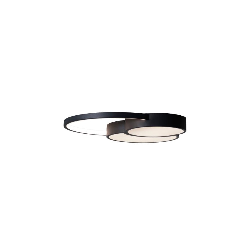 LED Димируем плафон LED/60W/230V 3000-6500K черен + дистанционно управление