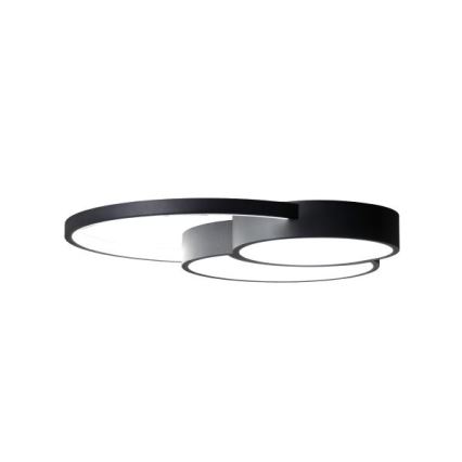 LED Димируем плафон LED/60W/230V 3000-6500K черен + дистанционно управление