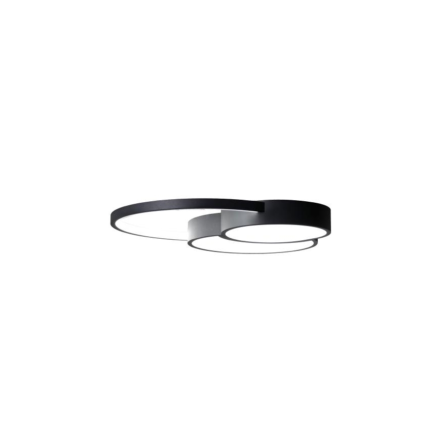LED Димируем плафон LED/60W/230V 3000-6500K черен + дистанционно управление