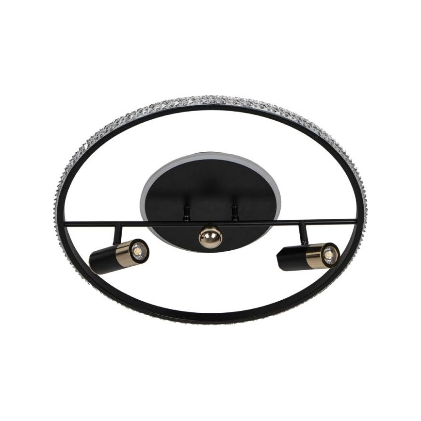 LED Димируем плафон LED/60W/230V 3000-6500K черен + дистанционно управление