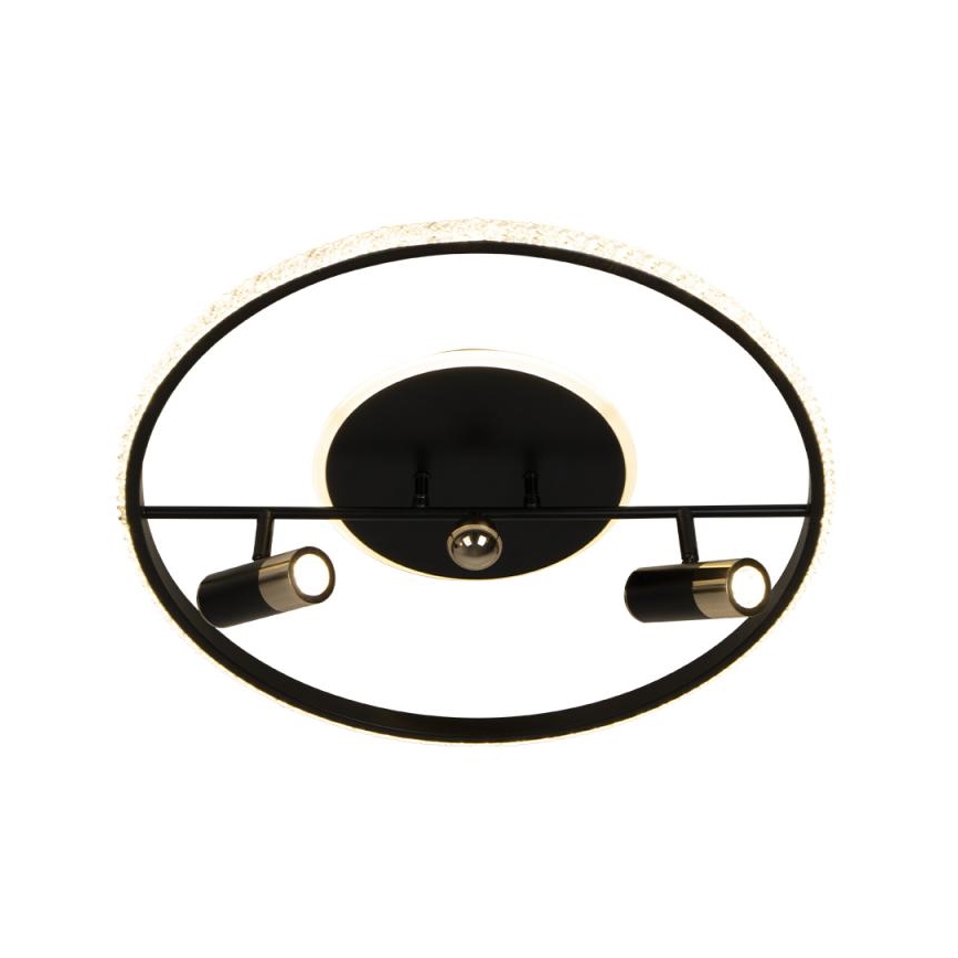 LED Димируем плафон LED/60W/230V 3000-6500K черен + дистанционно управление