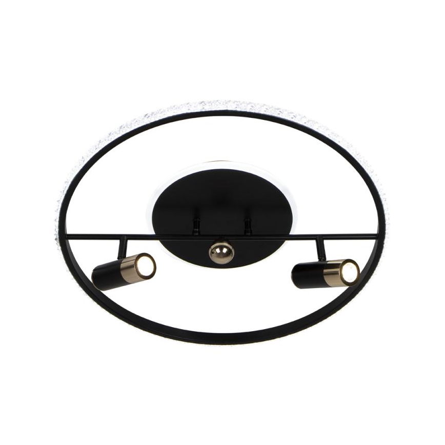 LED Димируем плафон LED/60W/230V 3000-6500K черен + дистанционно управление