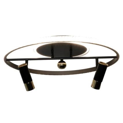 LED Димируем плафон LED/60W/230V 3000-6500K черен + дистанционно управление