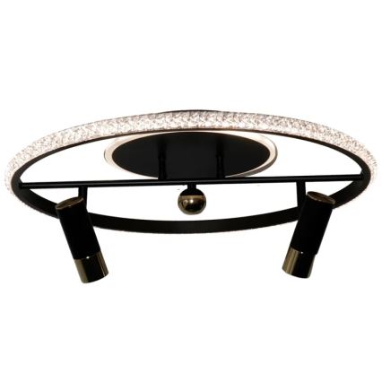 LED Димируем плафон LED/60W/230V 3000-6500K черен + дистанционно управление