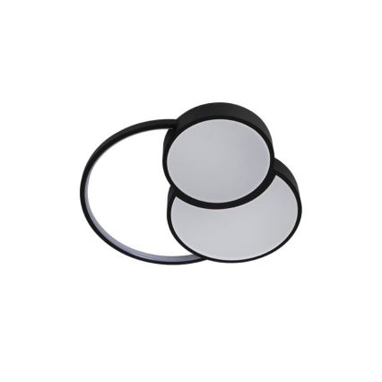 LED Димируем плафон LED/60W/230V 3000-6500K черен + дистанционно управление