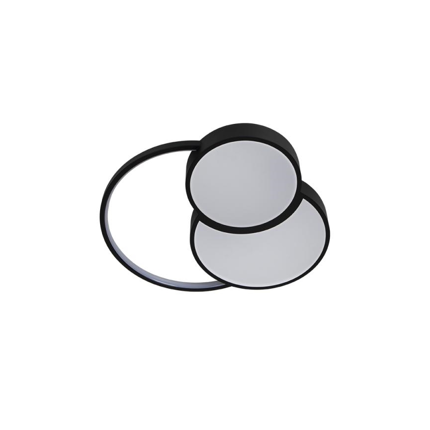 LED Димируем плафон LED/60W/230V 3000-6500K черен + дистанционно управление