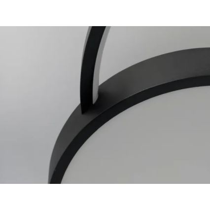 LED Димируем плафон LED/60W/230V 3000-6500K черен + дистанционно управление