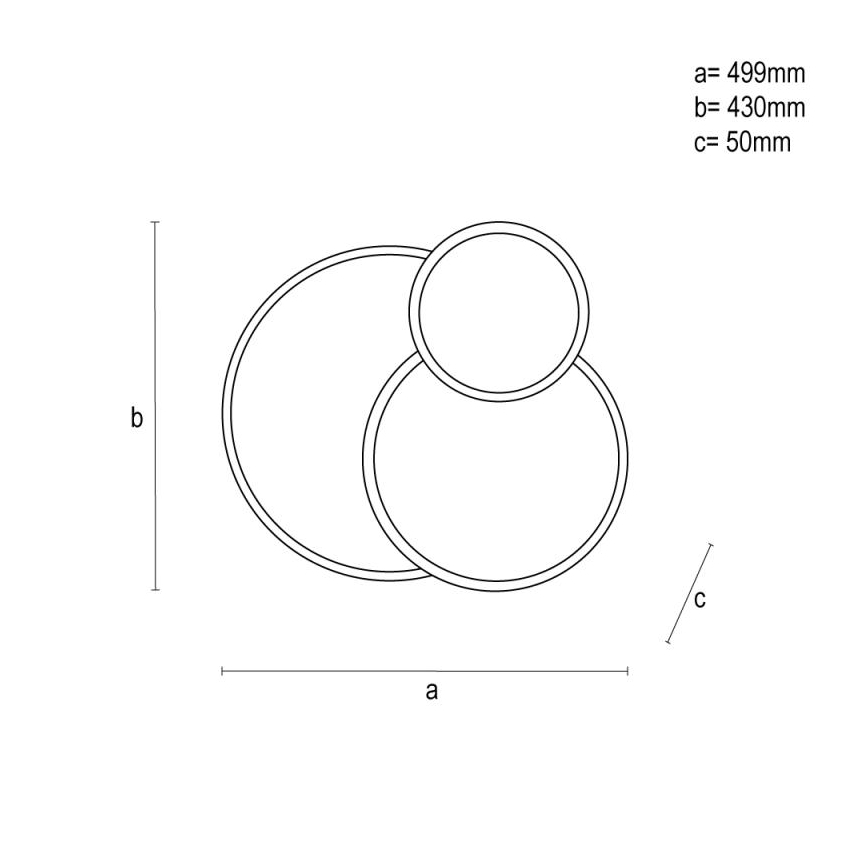 LED Димируем плафон LED/60W/230V 3000-6500K черен + дистанционно управление