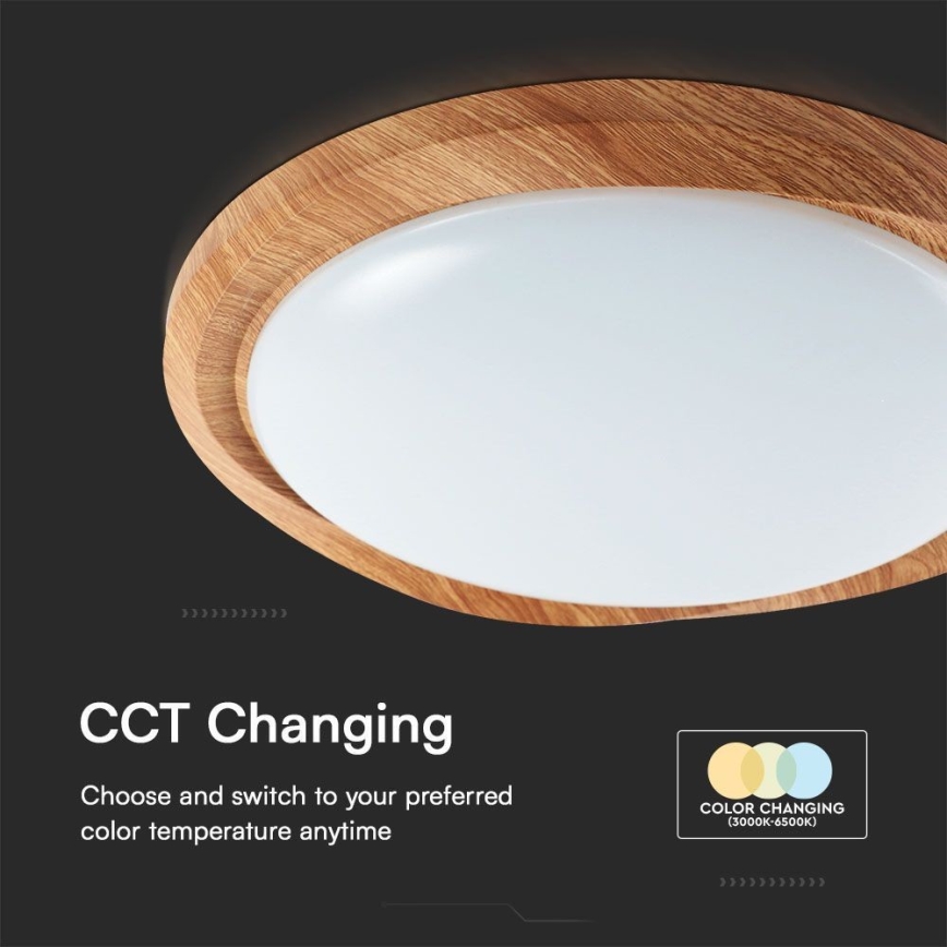 LED Димируем плафон LED/60W/230V 3000-6500K + дистанционно управление
