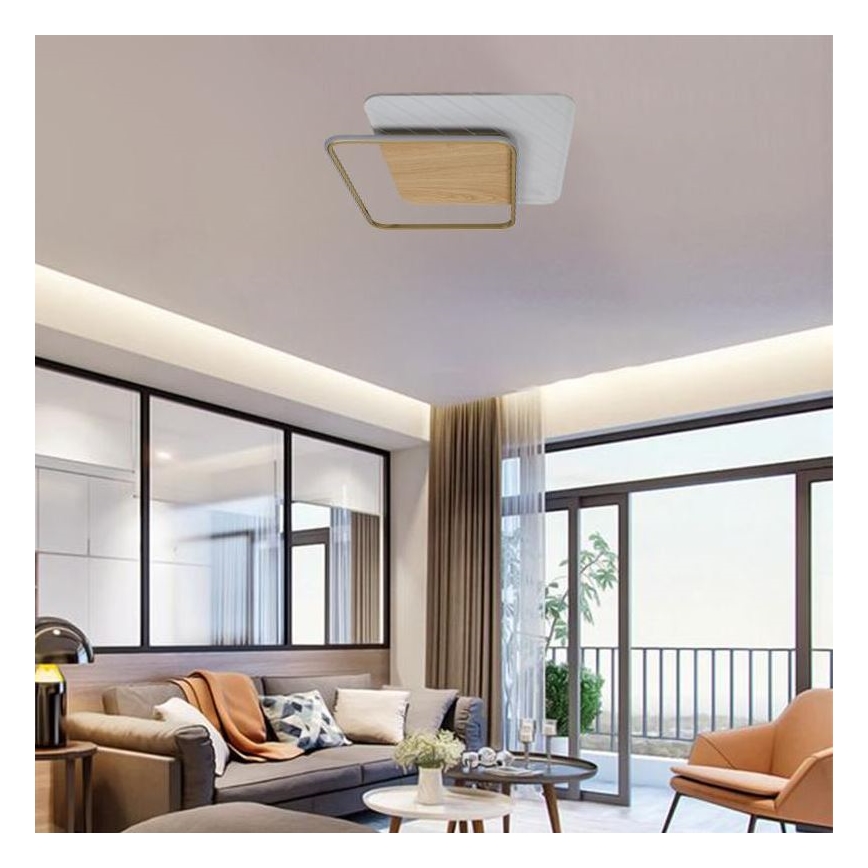 LED Димируем плафон LED/60W/230V 3000-6500K + дистанционно управление