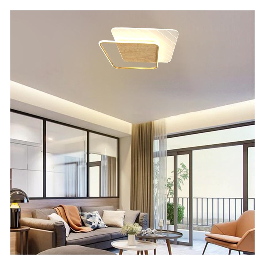 LED Димируем плафон LED/60W/230V 3000-6500K + дистанционно управление