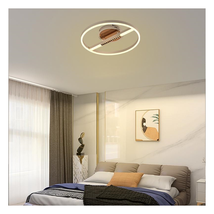 LED Димируем плафон LED/60W/230V 3000-6500K + дистанционно управление