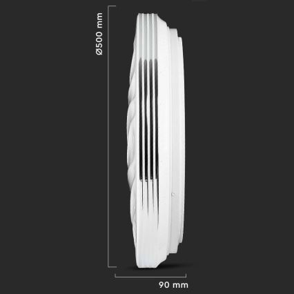 LED Димируем плафон LED/60W/230V 3000K/4000K/6500K + дистанционно
